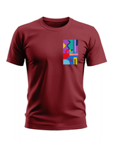Forest Green Geometric Cotton T-Shirt