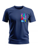 Forest Green Geometric Cotton T-Shirt